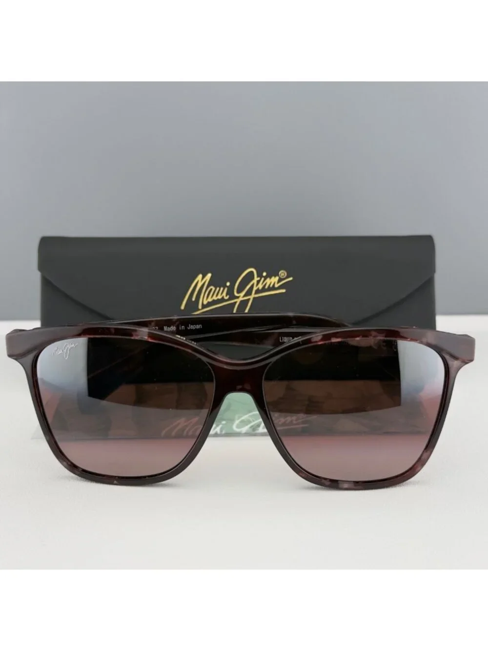 Maui Jim Sunglasses Liquid Sunshine Oversized MJ 601-04 Tortoise Rose 58 14 137
